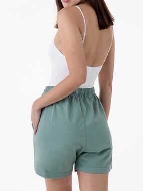 Los Angeles Apparel 8.5oz garment dye jersey cotton gym shorts